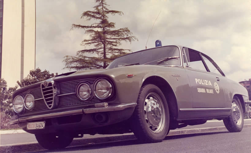 1970 squadra volante ar 2600sprint 1 Museo delle Auto Storiche della Polizia di Stato. Romano Pisciotti